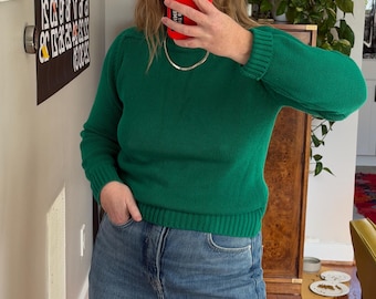 Vintage Gap Purple Cotton Sweater: 90s Ribbed Knit - Etsy