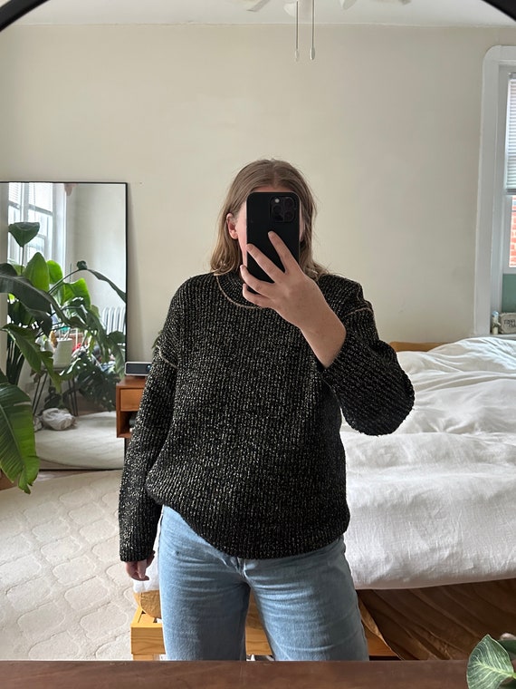 Oversized Sparkle sweater, Black sparkly sweater,… - image 7