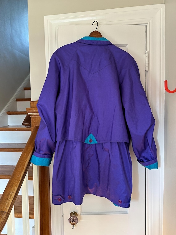 超安い Waterproof Lightweight Purple Vintage Jacket, and Teal ジャケット・アウター