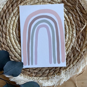 Regenbogen Postkarte/ Regenbogen / Kinderpostkarte