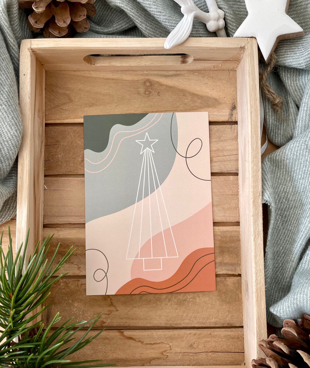 Boho Christmas Cards 