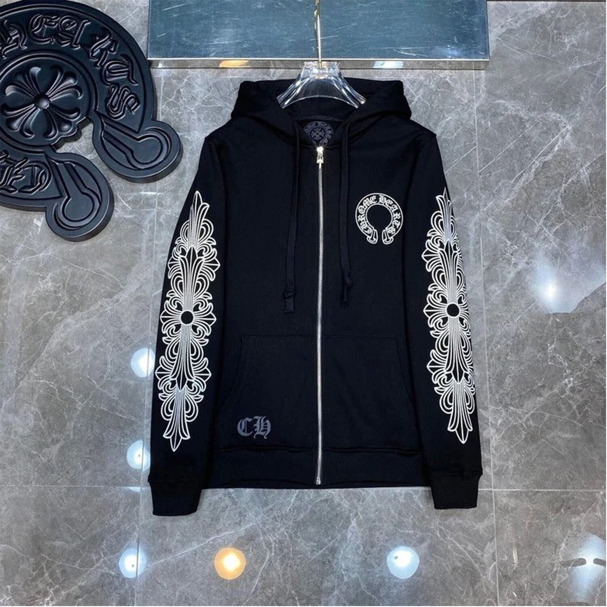 Hoodie Chrome Heart - Etsy Canada