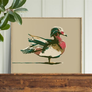 Wood Duck Painting, Duck Hunting Gifts for Men