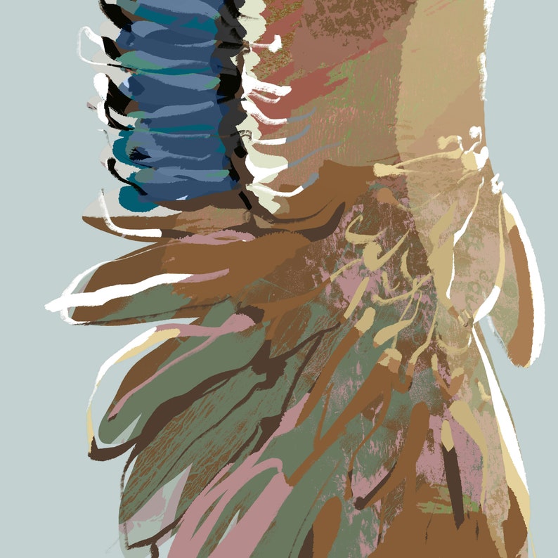 detail of mallard art