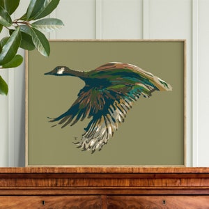 Canada Goose Painting, Hunting Art Print