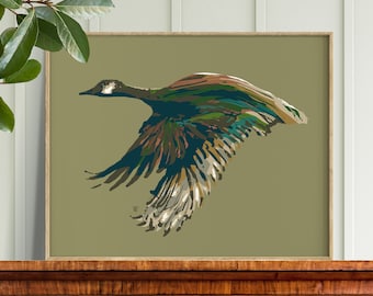 Canada Goose Painting, Tirage d’art de chasse