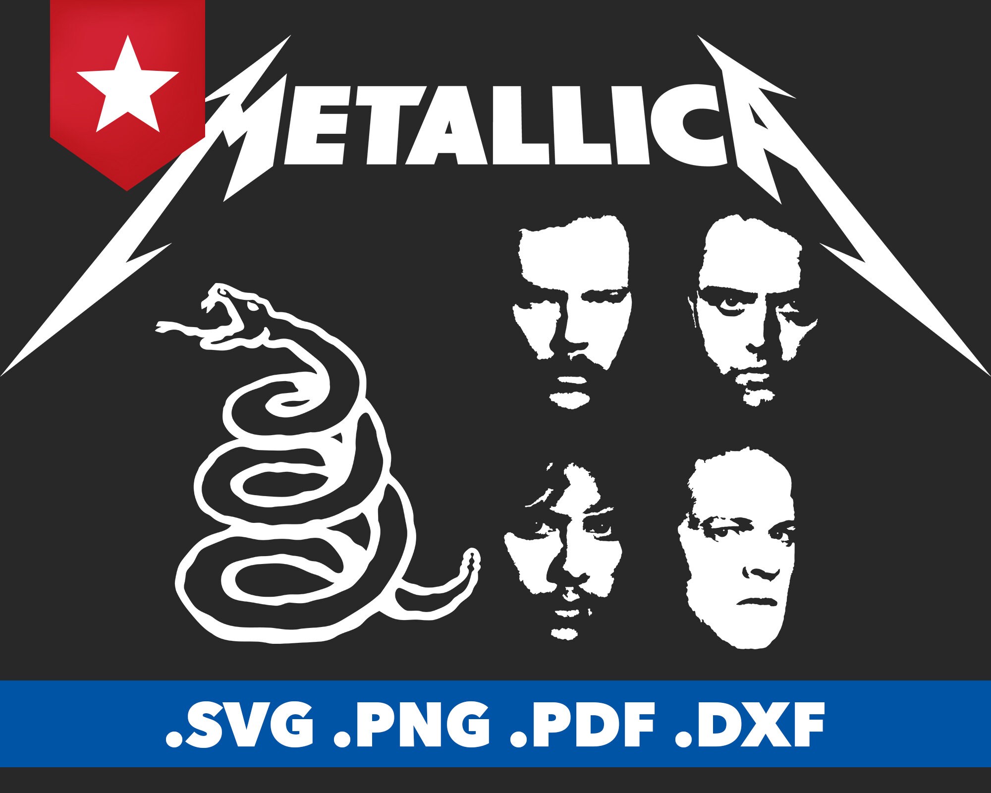 Metallica SVG Cricut Cut Files Rock Band Metal Music PNG Etsy Ireland