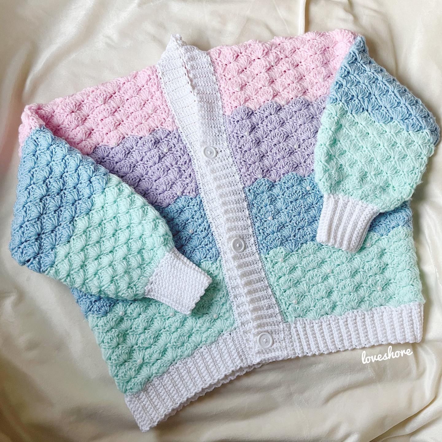 39 Mermaid Crochet Patterns: Amigurumi Dolls, Pocket Mermaids, and Creative Sea-Inspired... 12 Mermaid Crochet Shell Cardigan