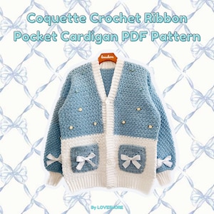 Coquette gehaakt lint zakvest pdf-patroon *DIGITAL DOWNLOAD*