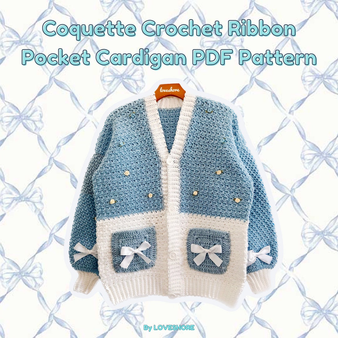 Ribbon Cardigan - Etsy