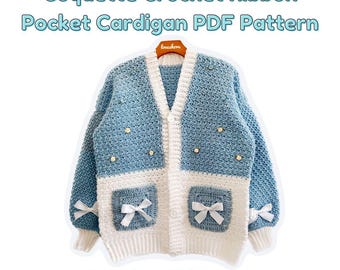 PRINTER-vriendelijk coquette gehaakt vest met zaklint pdf-patroon *DIGITAL DOWNLOAD*