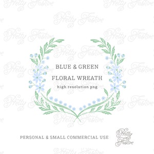 Block Print Floral Wreath Clipart Border Frame for personalized gifts, sublimation prints, invitations, stationery, printable labels 123