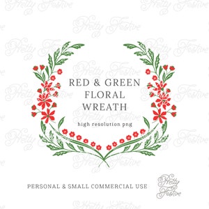 Christmas Chinoiserie Block Print Floral Wreath Poinsettia Border Frame for gifts, gift tags, invitations, stationery, printable labels 123