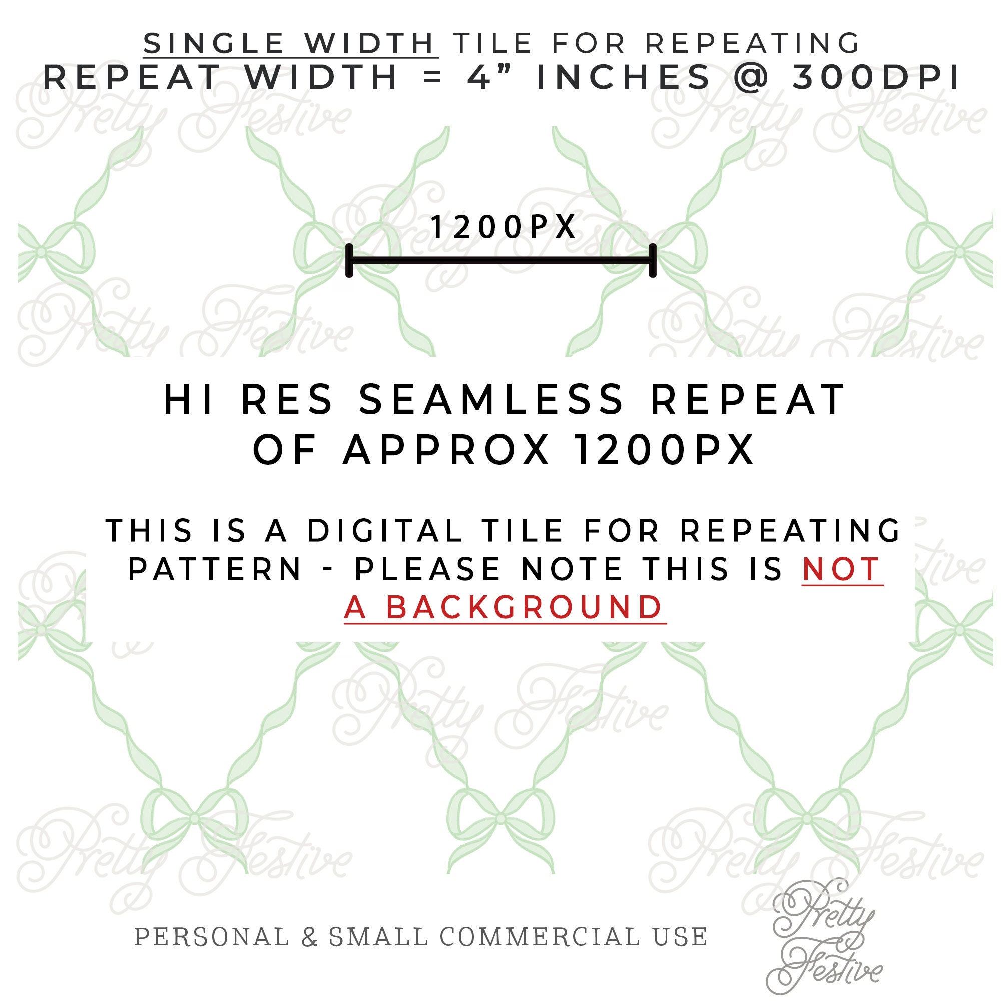 Vintage Sage Bow Trellis Seamless Pattern, Repeating Pattern Bow ...