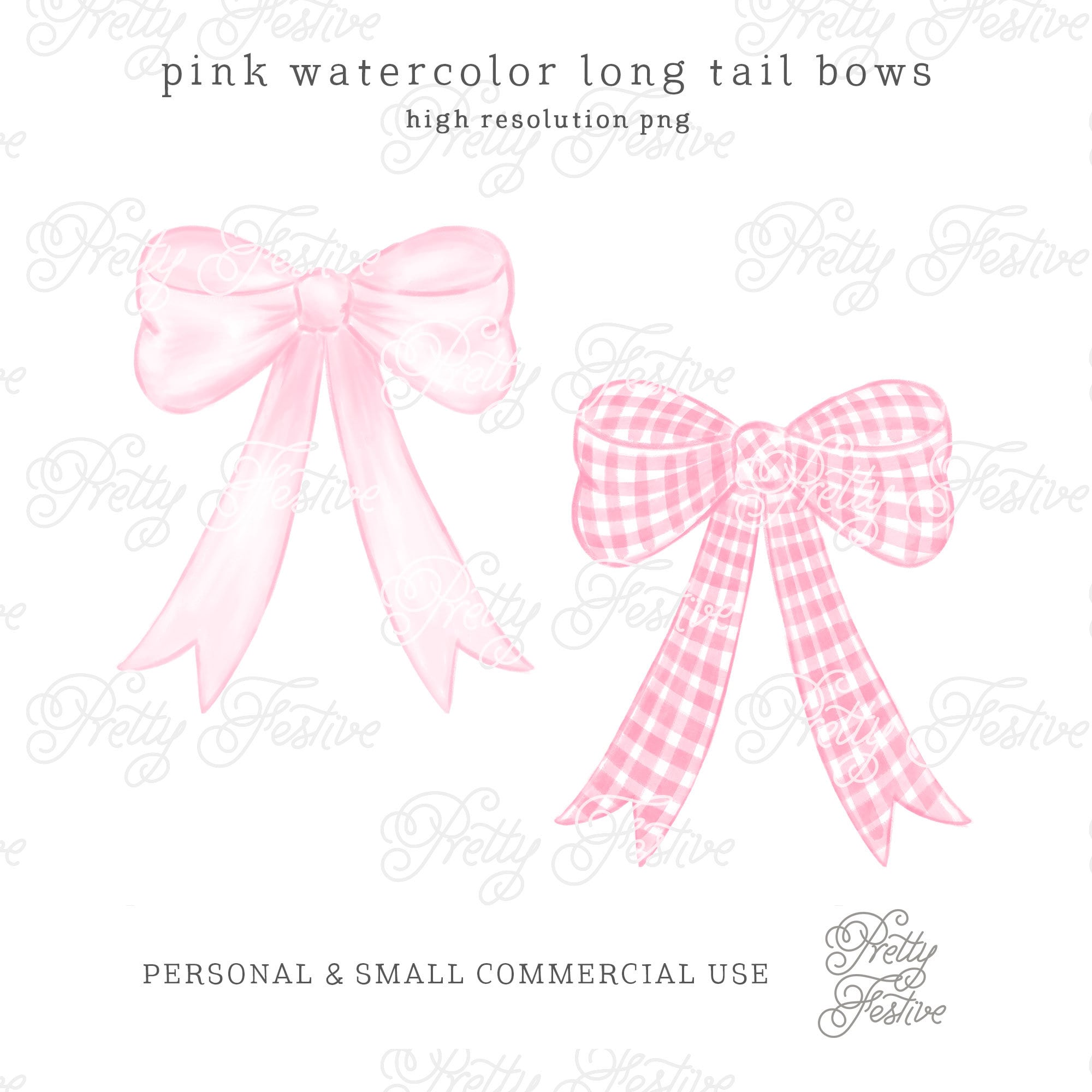 Pink Bows Clipart 35 Bow Images Instant Download Bow Clip Art