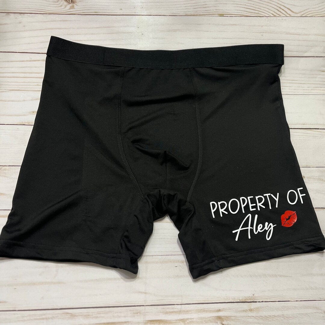 Property of Briefs Custom Briefs Funny Boxers Personalized Etsy