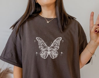 Butterfly Top Fairycore Clothing Grunge Fairycore Clothing Fairy Shirt Fairycore Grunge Clothing Light Academia Clothing Cottagecore Shirt