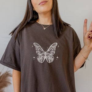Butterfly Top Fairycore Clothing Grunge Fairycore Clothing Fairy Shirt Fairycore Grunge Clothing Light Academia Clothing Cottagecore Shirt