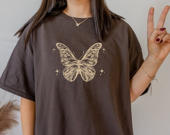 Butterfly Top Fairycore Ropa Grunge Fairycore Ropa Fairycore Camisa Fairycore Grunge Ropa Light Academia Ropa Cottagecore Camisa