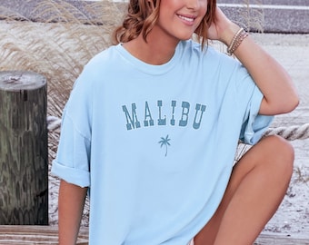 Malibu Shirt Indie Clothes Preppy Clothes VSCO Shirt Y2K Shirt Coconut Girl Malibu TShirt Los Angeles Shirt Botanical Shirt California Shirt