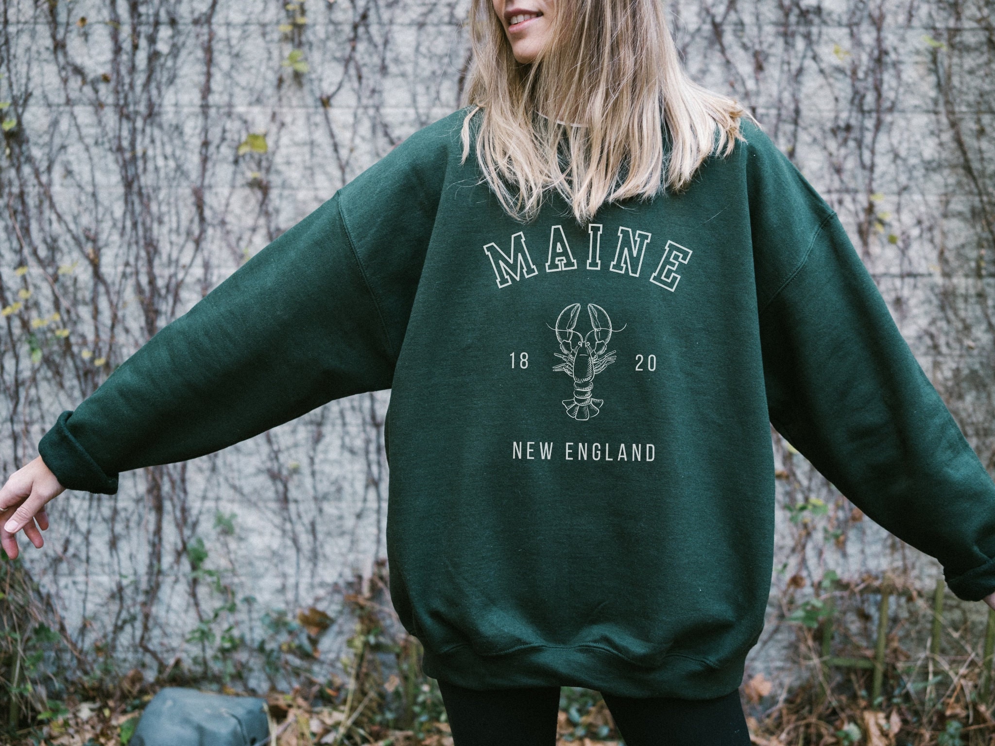 Deuxieme Classe ◆ MAINE vintage スウェット Maine Sweatshirt Maine Sweater Trendy Crewneck Maine Gifts