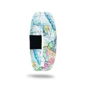 Wanderlust Wristband - ZOX Elastic Bracelets - Uplifting and Motivating Stretch Wristbands, Reversible Accessory