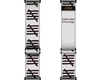 Count Your Blessings Adjustable Elastic Apple Watchband, Stretchy Android Watchband, smart watch band, Google Pixel Fitbit Adapters