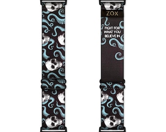 Fight For What You Believe In Adjustable Elastic Apple Watchband, Stretchy Android Watchband, smart watch band, Google Pixel Fitbit Adapters