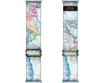 Wanderlust Adjustable Elastic Apple Watchband, Stretchy Android Watchband, smart watch band, Google Pixel Fitbit Adapters