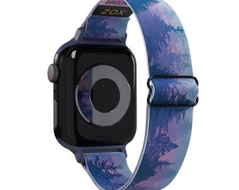 Wanderer Elastic Travel Watchband, Apple Watch, Adjustable Smart Watch Band, Android Watch, stretch band