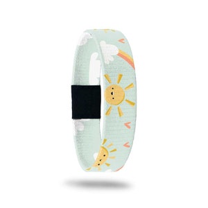 You Are My Sunshine - ZOX Elastic Bracelets - Uplifting and Motivating Stretch Wristbands, Reversible Accessory