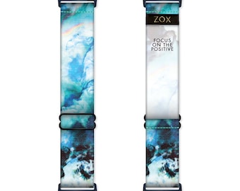 Focus On The Positive Adjustable Elastic Apple Watchband, Stretchy Android Watchband, smart watch band, Google Pixel Fitbit Adapters