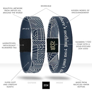 There&#39;s Nothing You Can&#39;t Do - Faith Based ZOX Elastic Bracelets - Uplifting and Motivating Stretch Wristbands, Christian Accessory