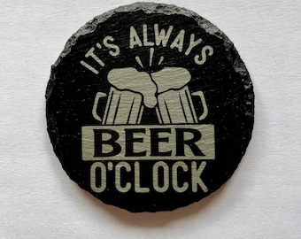 Four (4) Personalized slate coasters - Engraved Slate Coasters, Personalized Drink Coasters, Stone Coasters, Custom Wedding Gift