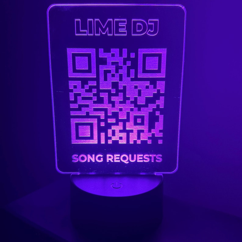 Lime DJ QR Code LED Display - Etsy