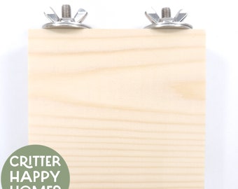 10 or 12cm Pet Shelf Ledge Platform Wood Kiln Dried Pine for Rat Chinchilla Mouse Degu Gerbil Hamster Bird Budgie Cockatiel