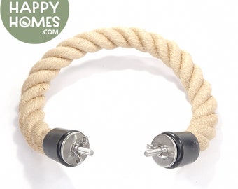 50 cm Long 2.4 cm Diameter Natural Jute Rope Walkway Perch for Rat, Mouse, Chinchilla, Degu, Hamster, Gerbil, Bird, Parrot