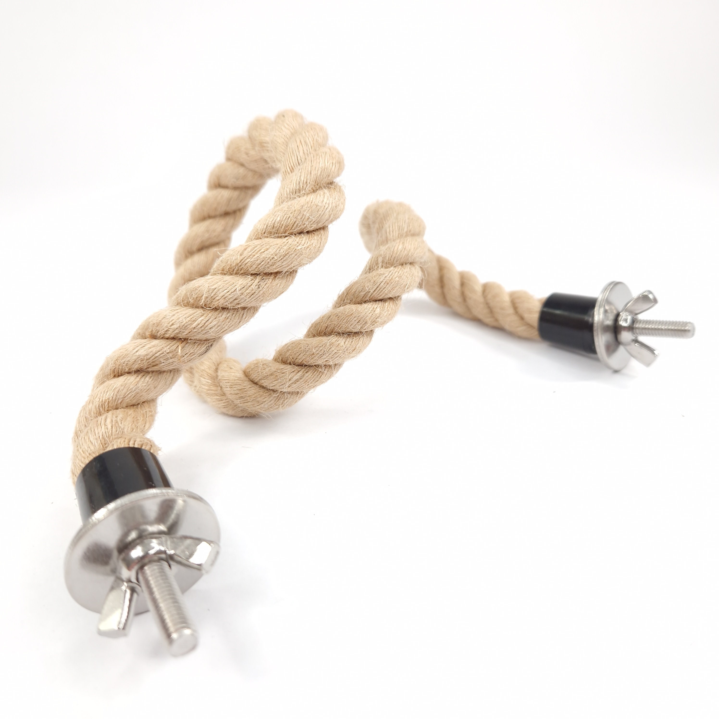 Large 100 Cm Natural Jute Rope Bendy Perch Walkway 14 Mm Diameter Bird ...