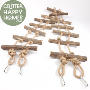 Large 120 cm Natural Jute Rope Wood Bridge Ladder Boredom Breaker Toy Cage Accessory Bird Parrot Cockatiel