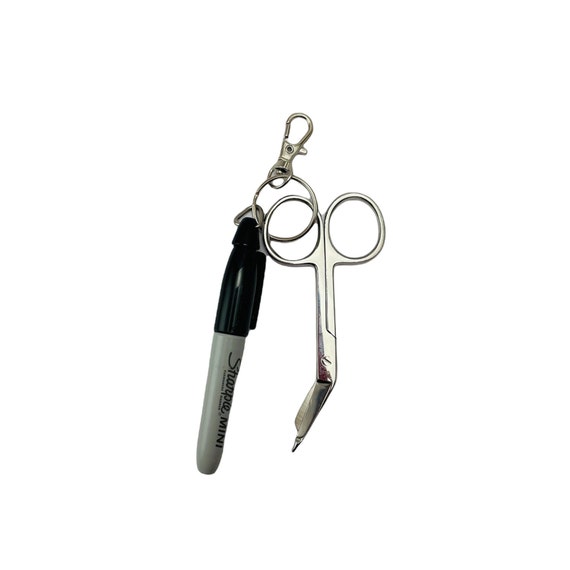 Badge Reel Accessories: Scissors and Sharpie 