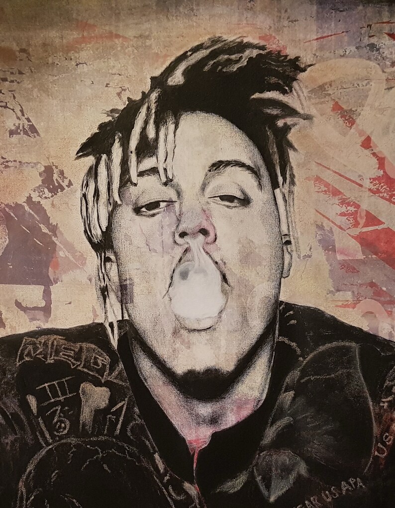 Juice WRLD Digital Art Painting Etsy