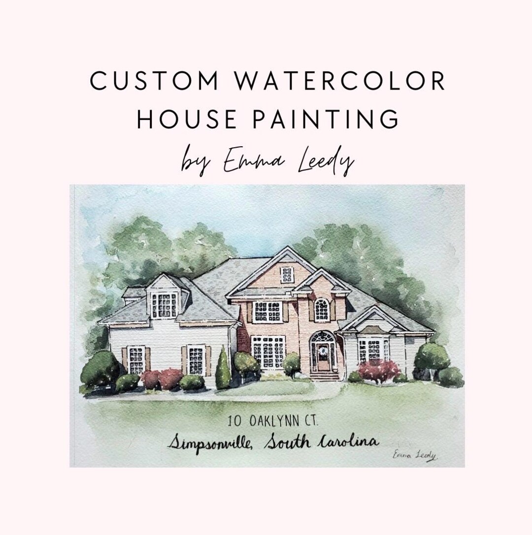 Custom Watercolor House Painting - Etsy