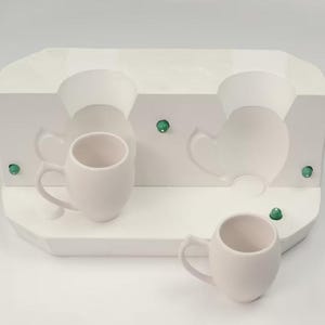 Plaster Mold for Coffee Mug: Slip Casting Ceramic Mould