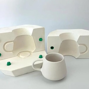 Plaster Slip Casting Mold for Ceramic Coffee Mug (200 ml)