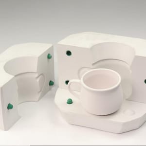Plaster Slip Casting Mold for Ceramic Coffee Mug