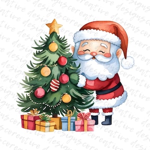 14 Christmas Santa Clipart, Santa Claus Clipart, Santa Claus Christmas, Santa Claus Illustration, Santa Clipart, Digital Download JPG