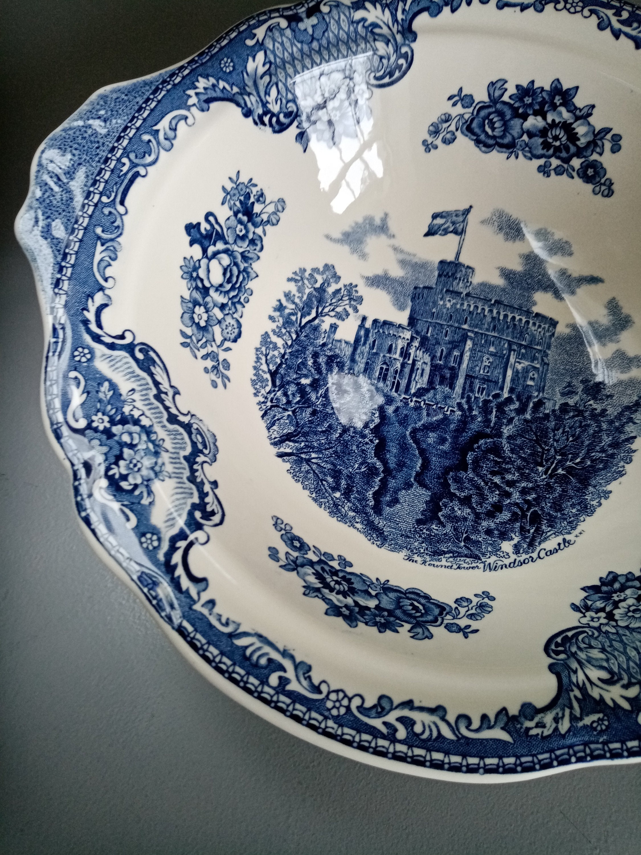 Johnson Brothers Old Britain Castles Blue Lidded Tureen Etsy