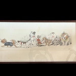 Eau-forte Boris O&#39;Klein Les chiens sales de Paris
