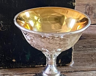 Cloche de jardin avec boule de préhension, verre soufflé, ancienne et
