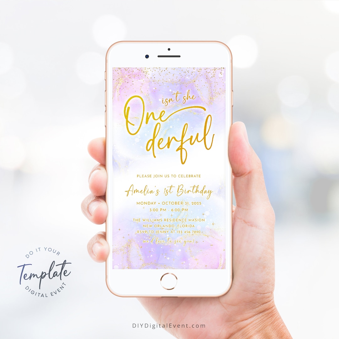 editable-onederful-birthday-invitation-template-colorful-1st-birthday